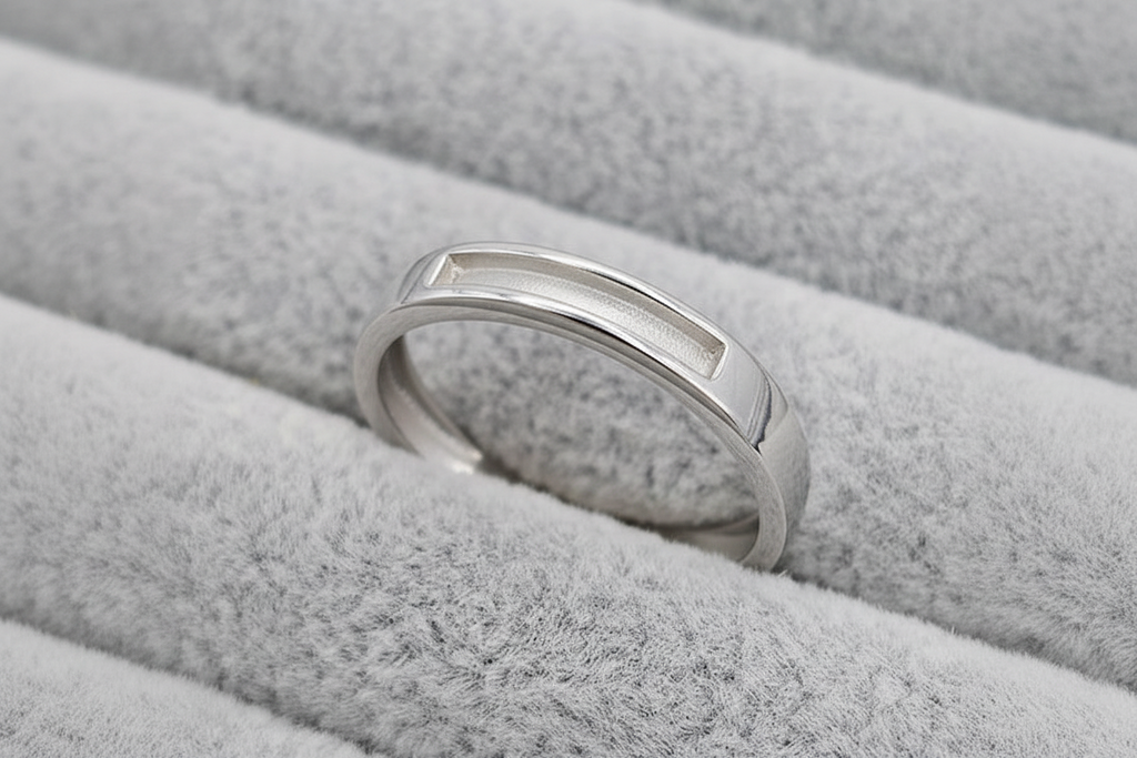 4mm Rectangular Front Channel Inlay Band