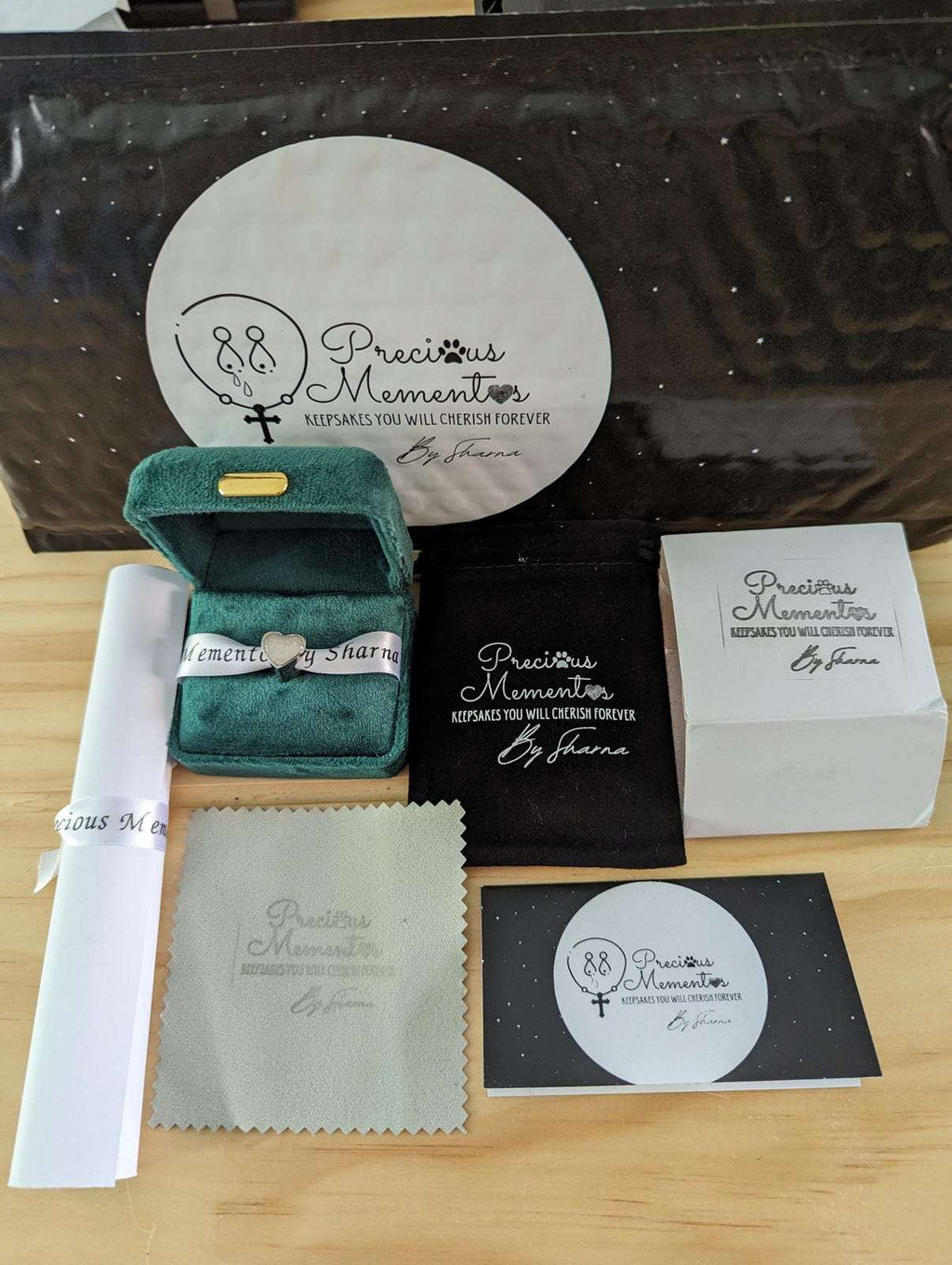 Angel Wing Half Heart Keepsake Pendant
